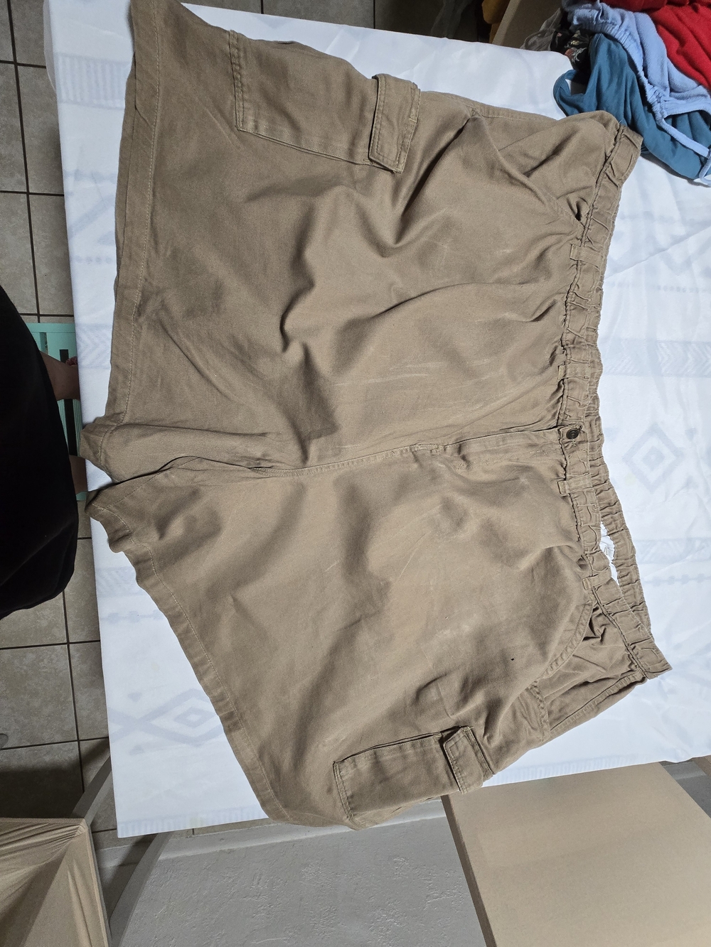 Men's Elastic Waist Cargo Shorts - Khaki 9xl